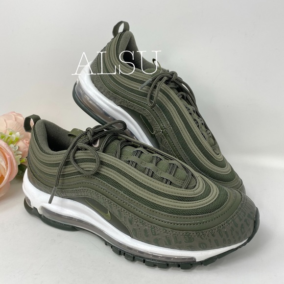 Nike Air Max 97 LX Cargo Khaki Leather W AUTHENTIC - Picture 3 of 8
